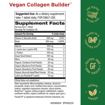 Vegan Collagen Builder – 30 Servings | Plant-Based Collagen Support