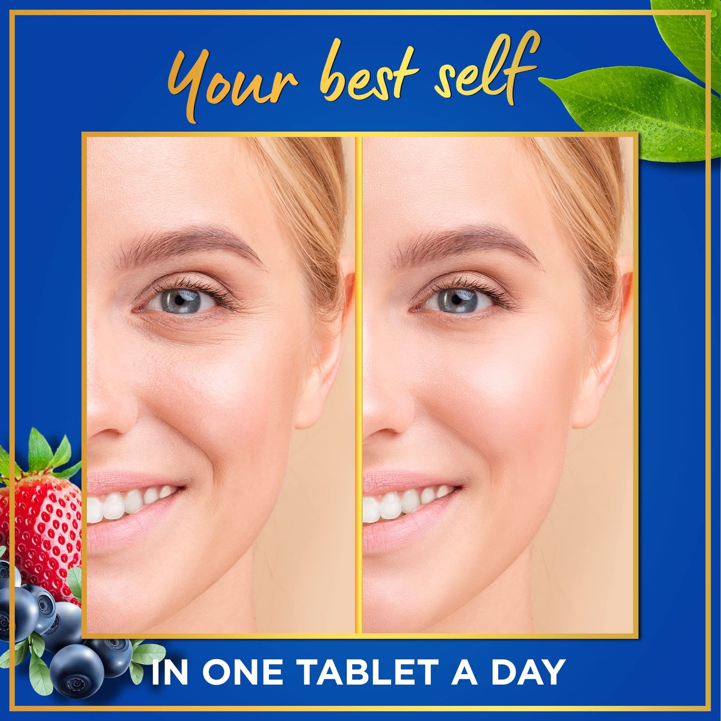 Vegan Collagen Supplements for Women & Men – One Daily Tablet with Vitamin C & Biotin
