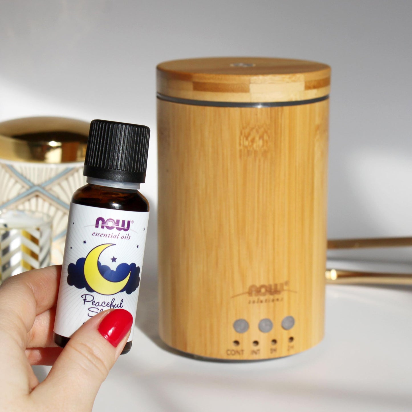 NOW Peaceful Sleep Essential Oil Blend – Relaxing Aromatherapy, 1 oz, Vegan