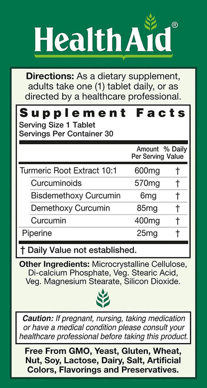 Curcumin Complex 600 mg with Bioperine – 95% Curcuminoids | Vegan Joint & Immune Support