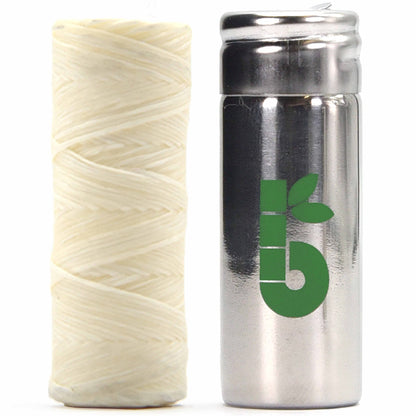 Vegan Dental Floss | Refillable Stainless Steel Dispenser | Zero Waste Mint 55 Yards | Bambaw