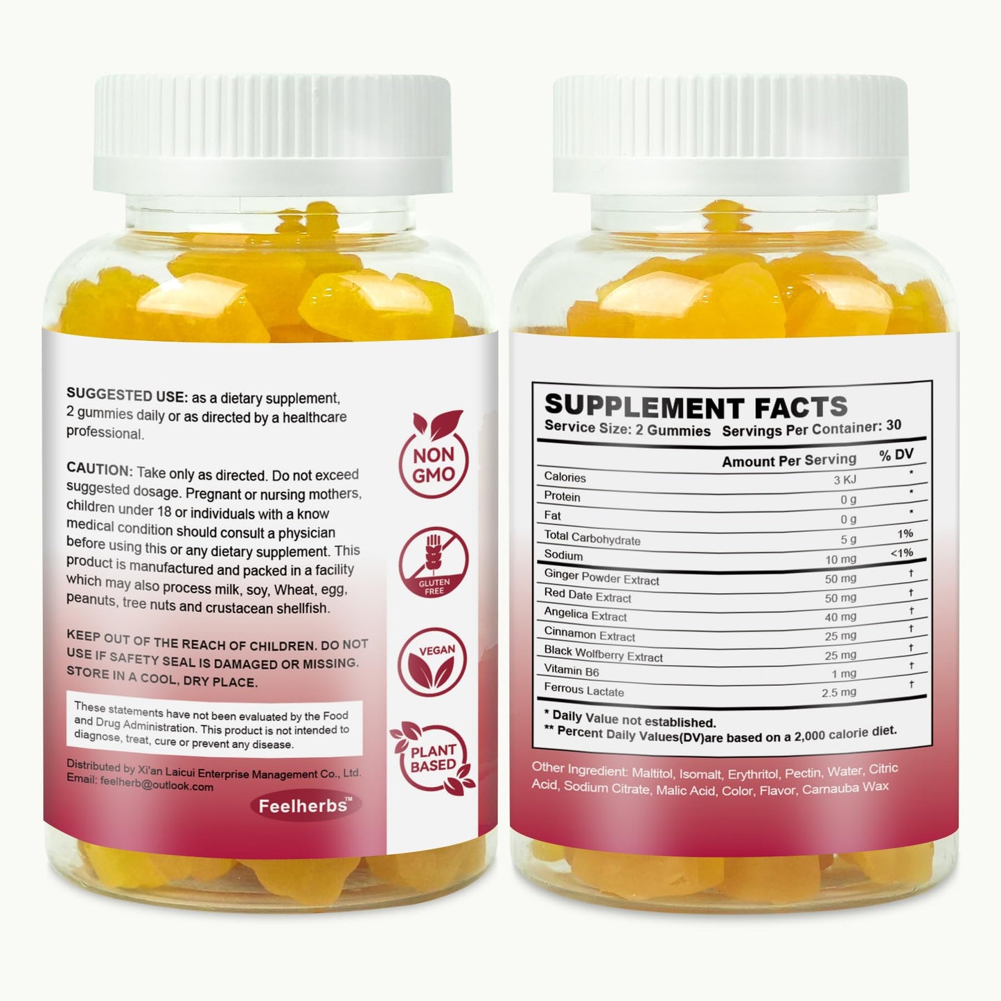 Womb Gummies for Women – Fertility Support, Pineapple Balance, Vegan & Gluten-Free (60 Count)