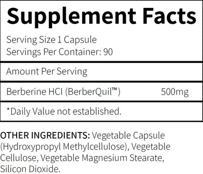 Research Labs Berberine 1500mg High Absorption – 180 Capsules | BerberQuil™