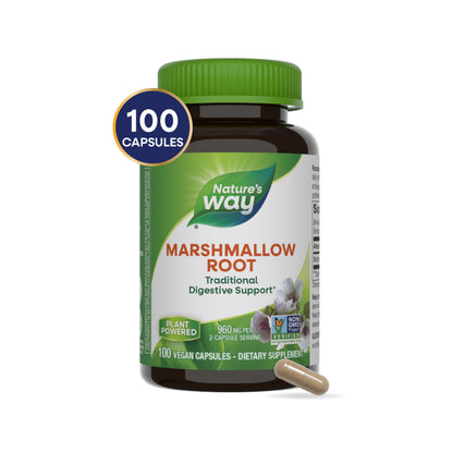 Nature's Way Marshmallow Root – Plant-Based Digestive Support (Vegan, Gluten-Free)