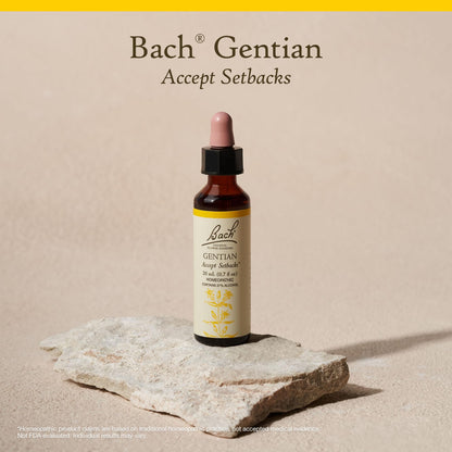Bach Original Flower Remedies Gentian – Accept Setbacks | 20mL Dropper | Vegan, Gluten Free, Sugar Free