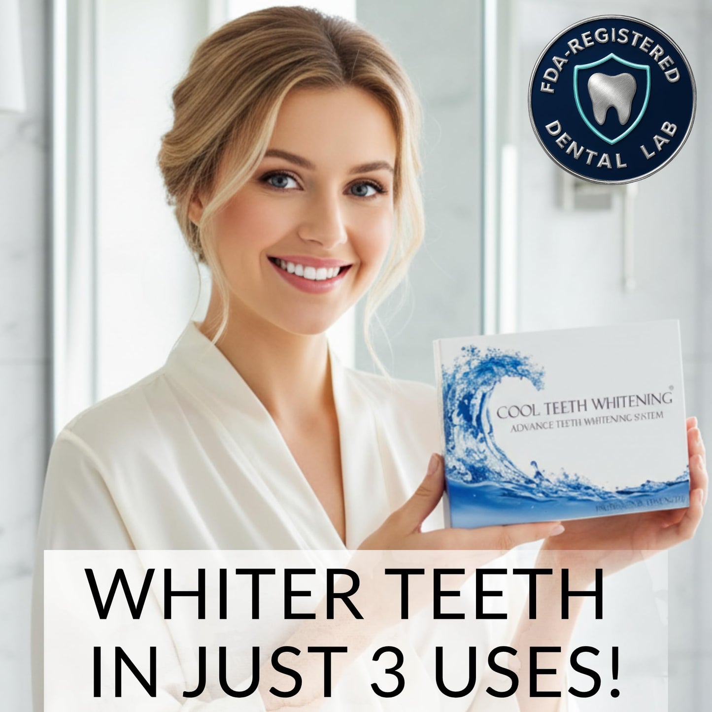 Teeth Whitening Kit – 4 Syringes (3ml) 44% Carbamide Peroxide | Vegan & Gluten-Free