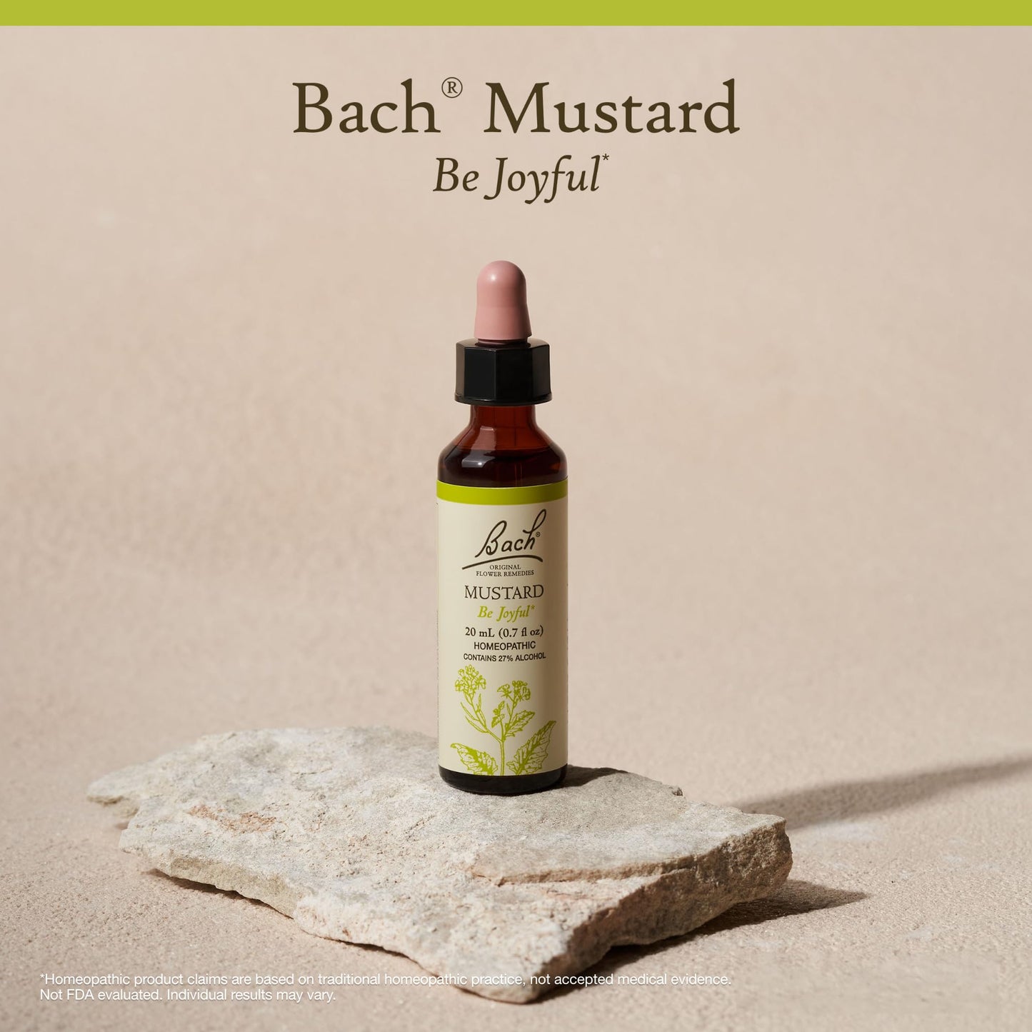 Bach Flower Remedies Mustard – Be Joyful (20mL) | Natural Emotional Balance