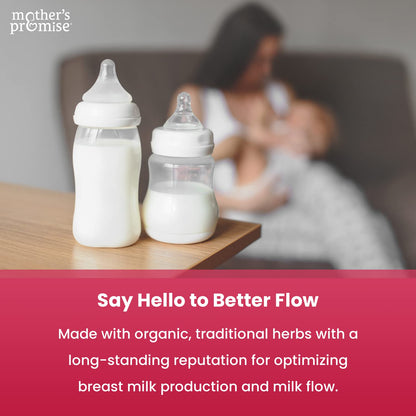 Mother's Promise Lactation Supplement Gummies for Breast Milk Production Increase | Postnatal Lactation Support for Breastfeeding, Nursing & Lactating with Fenugreek, Moringa & Milk Thistle | Vegan