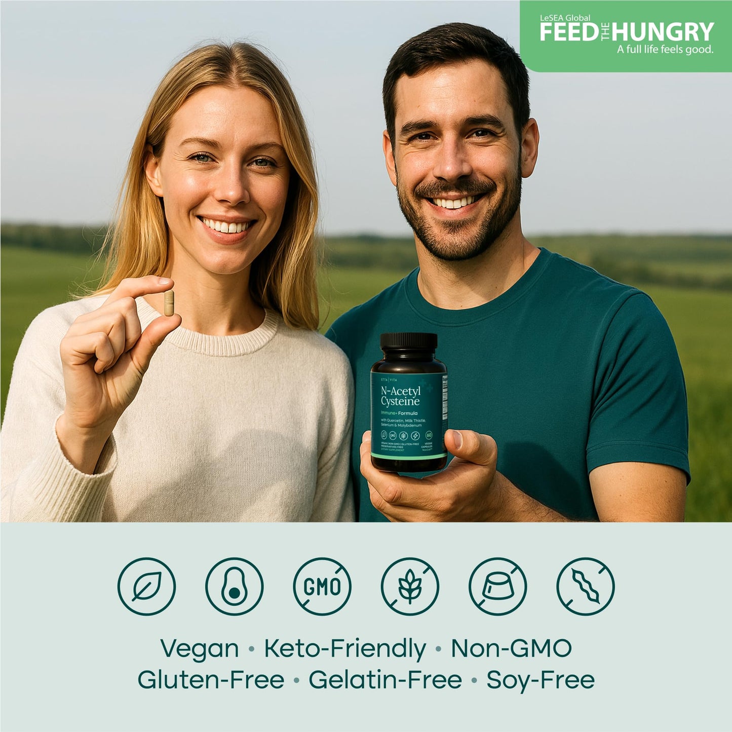 Vegan NAC 600mg Liver Detox & Immune Support | Quercetin, Milk Thistle, Molybdenum & Selenium
