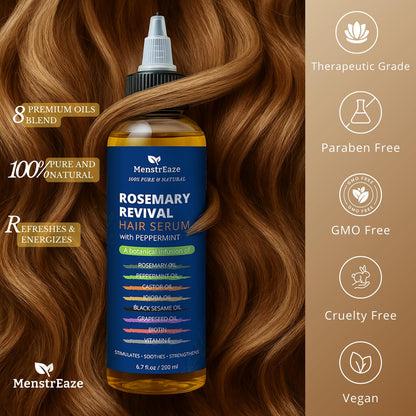 8-Oil Hair Growth Oil & Scalp Treatment - Rosemary, Peppermint, Biotin | 6.7 fl oz