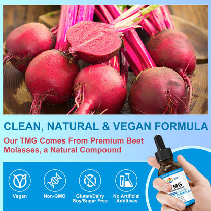 7c TMG 1000mg Liquid Drops – Methylation Support, Vegan & Non-GMO
