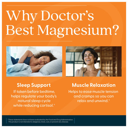 Doctor’s Best High Absorption Magnesium Glycinate Lysinate – 200 mg per Serving, 240 Tablets