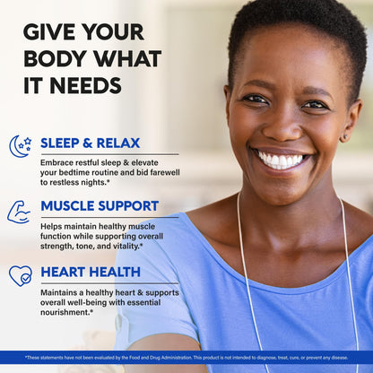 Magnesium Citrate Capsules 1000mg - High Absorption | Sleep, Muscle & Heart Support - Vegan, Non-GMO - Made in USA - 240 Capsules