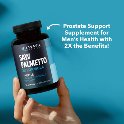 Saw Palmetto with Stinging Nettle - 2X Prostate Support (120 Count)
