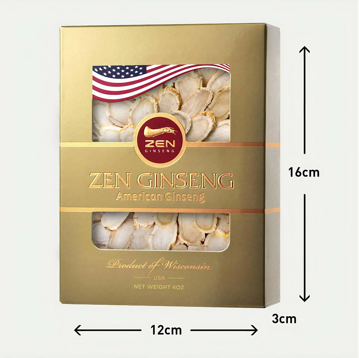 American Wisconsin Ginseng Slices - 16 oz | Boost Energy, Performance & Mood BritishVita | Premium UK Vitamins & Wellness Supplements