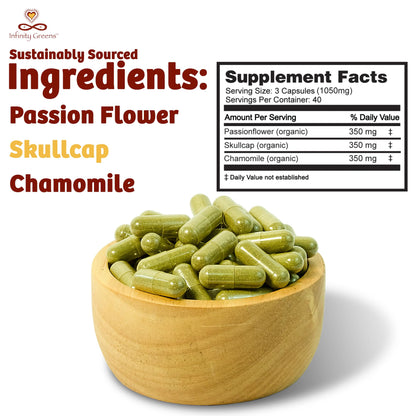 Infinity Stress Relief | Adaptogen Mood Support (120 Caps) – Organic & Vegan