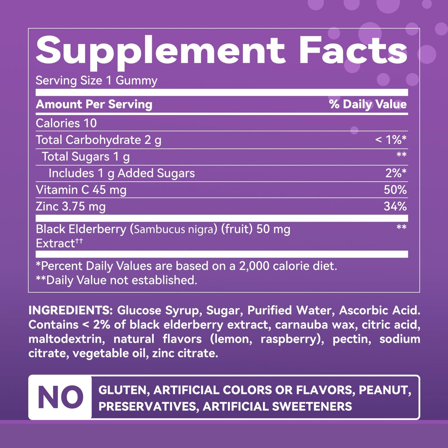 Inner Brightness Elderberry Gummies for Adults – 60 Count | Immune Support with Vitamin C & Zinc | Vegan, Non-GMO, Gluten-Free | 2-Month Supply