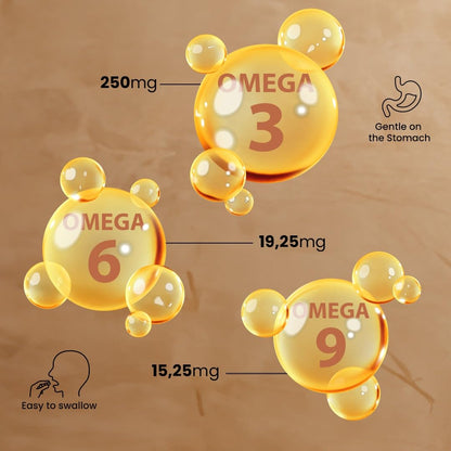 Vegan Omega Gold: Plant-Based Omega 3, 6 & 9, 30 Capsules