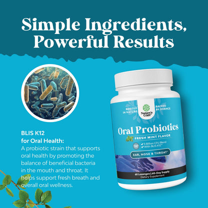 Oral Probiotics for Teeth & Gums – BLIS K12 Minty Fresh 3B CFU (3 Pack)