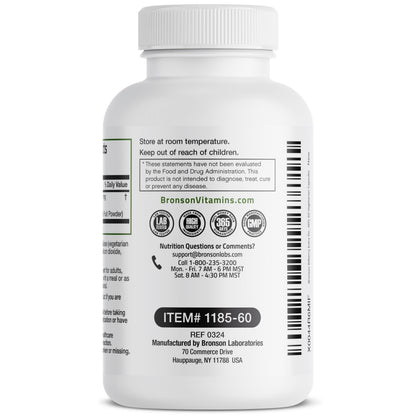 Bronson Bilberry Extra Strength 3000 mg – Eye Health & Vision Support (60 Veg Caps)