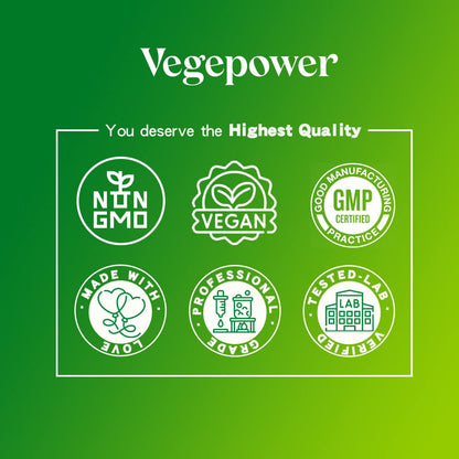 VEGEPOWER Vegan Whole Food Multivitamin for Men & Women | Methylated Formula - 180 Count