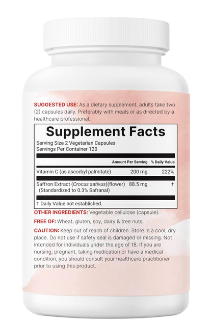 Micro Ingredients Saffron Extract | 240 Veggie Capsules | Mood & Vision