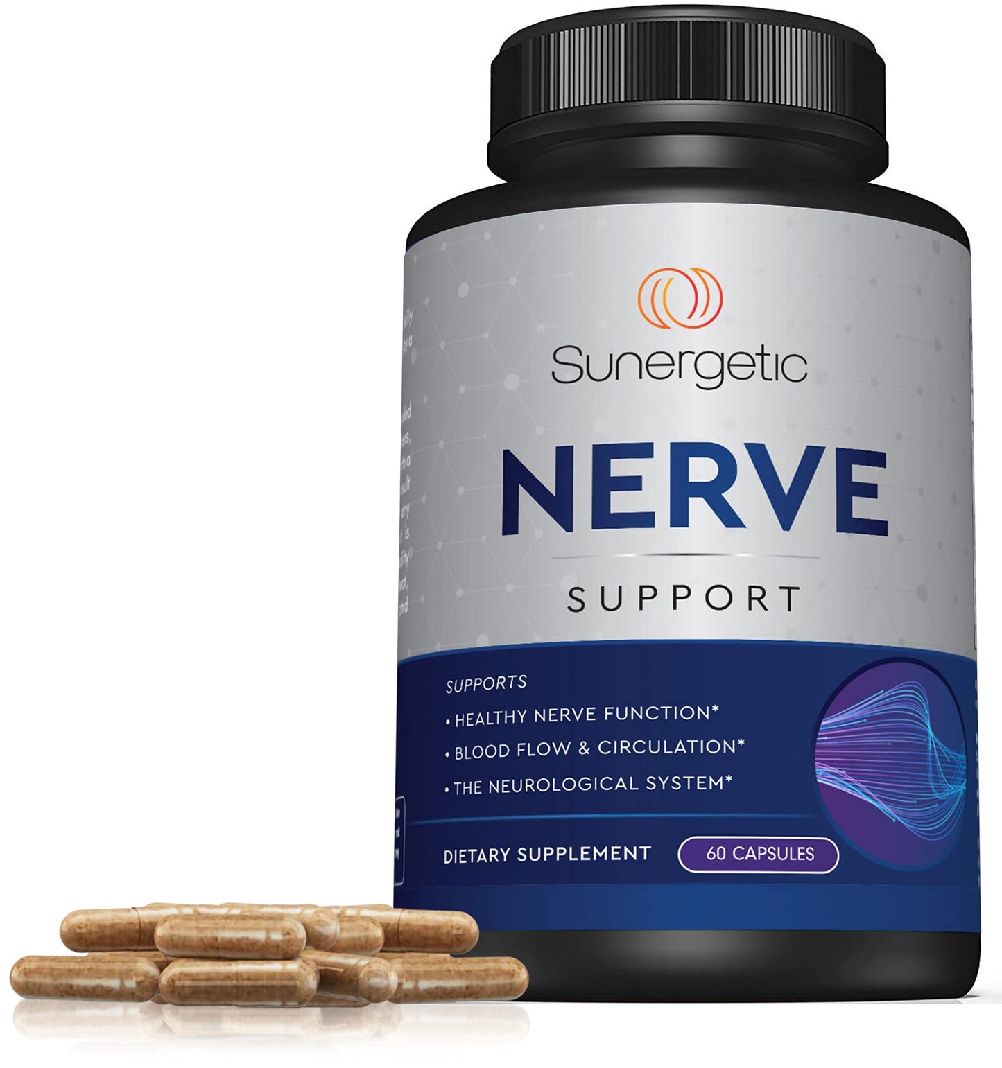 Premium Nerve Support Supplement - ALA 600 mg, Acetyl-L-Carnitine & Benfotiamine | 60 Capsules