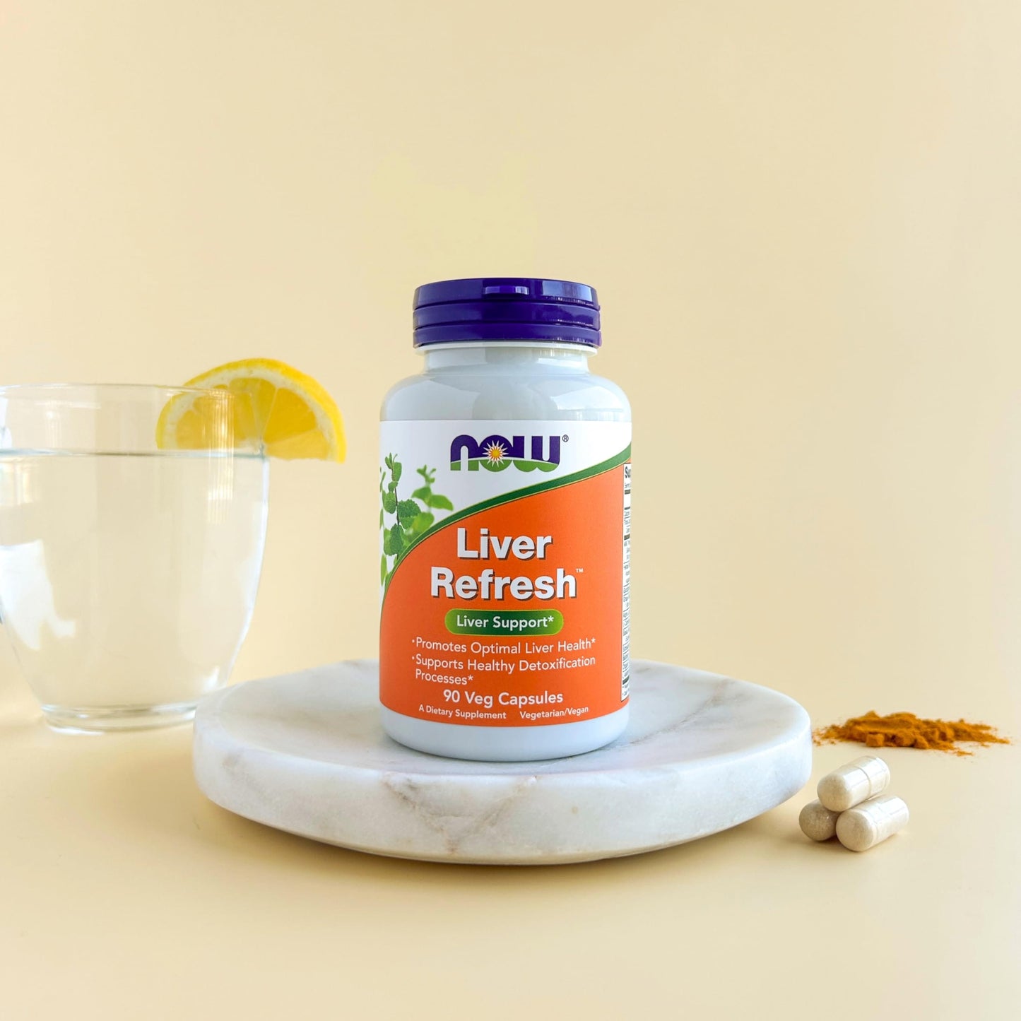 NOW Foods Liver Refresh™ with Milk Thistle Extract & Herbal-Enzyme Blend | 90 Veg Capsules