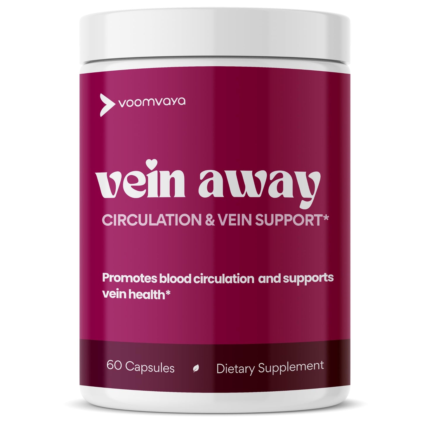 VoomVaya Vein Away – Vein Support & Circulation for Women 40+ | 60 Capsules