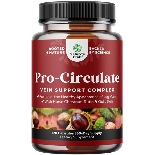 Vein Support for Legs — Leg Circulation & Varicose Relief | Vegan Non-GMO Mini Caps (2-Month) BritishVita | Premium UK Vitamins & Wellness Supplements