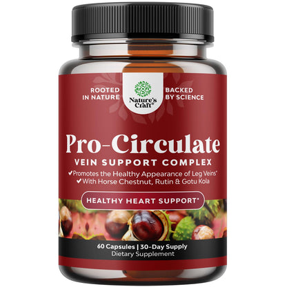 Vein Support for Legs & Veins – Horse Chestnut, Flavonoids, Vegan