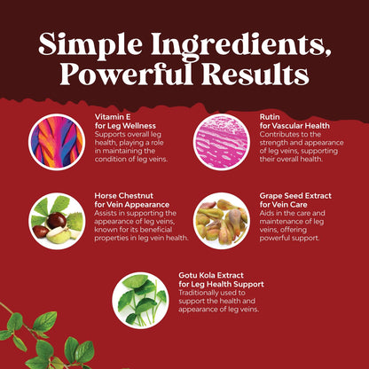 Vein Support for Legs & Veins – Horse Chestnut, Flavonoids, Vegan