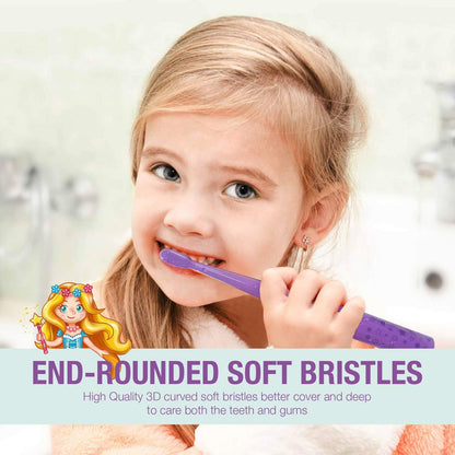 Vekkia Sonic Kids Electric Toothbrush – 3 Modes, 24000 Strokes, IPX7 Waterproof