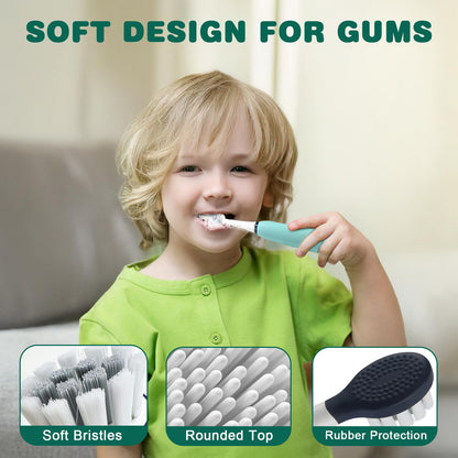 Vekkia Sonic Kids Electric Toothbrush 5-12+ | 2-Min Timer, 3 Modes, 35,000 VPM, IPX8