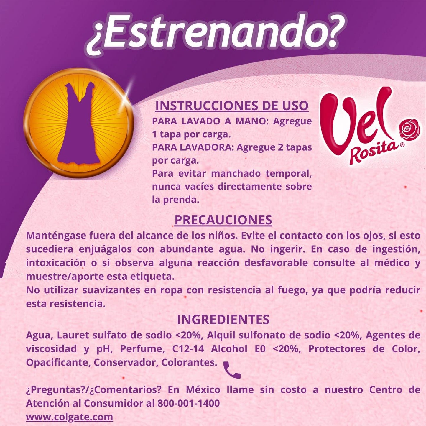 Vel Rosita Delicada Liquid Laundry Detergent 450 ml – Gentle on Delicates