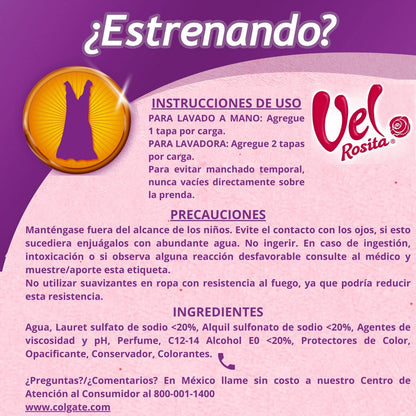 Vel Rosita Delicada Liquid Laundry Detergent 450 ml – Gentle on Delicates