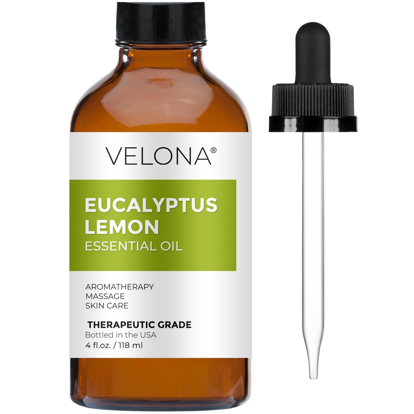 Velona Eucalyptus Lemon Essential Oil – 4 fl oz, Therapeutic Grade, Undiluted