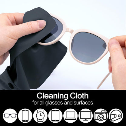 Vemiss 6 Pack Microfiber Cleaning Cloths for Glasses, Screens & More | Reusable, Portable Keychain Kit