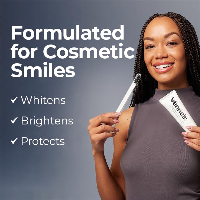 Venneir Professional Toothpaste for Veneers, Implants & Crowns – Whitening & Stain Removal | SLS Free