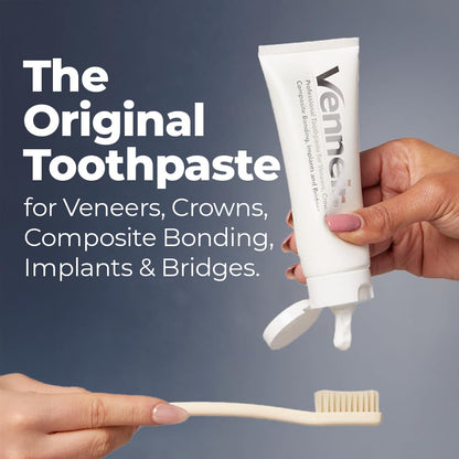 Venneir Professional Toothpaste for Veneers, Implants & Crowns – Whitening & Stain Removal | SLS Free