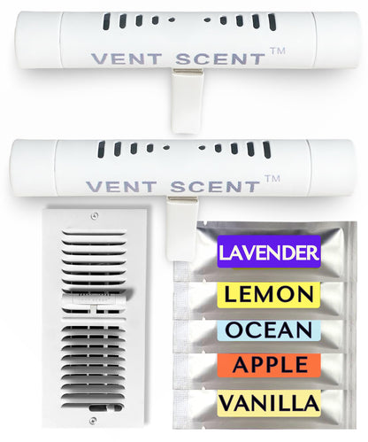 Vent Scent Whole Home Air Freshener | 10 Scented Sticks Included | Passive Diffuser