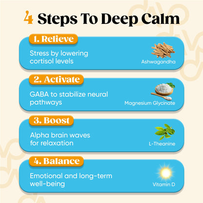 Venture Pal Calming Magnesium Glycinate Drink Mix with L-Theanine, Ashwagandha, Lion's Mane – Sugar Free & Vegan