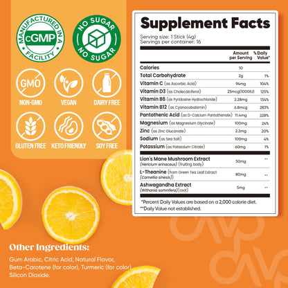 Venture Pal Calming Magnesium Glycinate Drink Mix – Sugar Free, Vegan, On-The-Go
