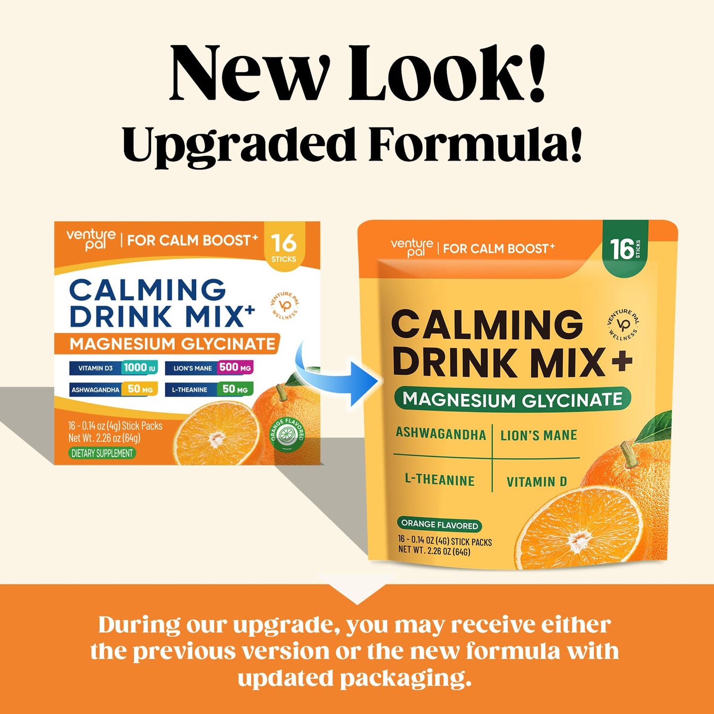 Venture Pal Calming Magnesium Glycinate Drink Mix – Sugar Free, Vegan, On-The-Go