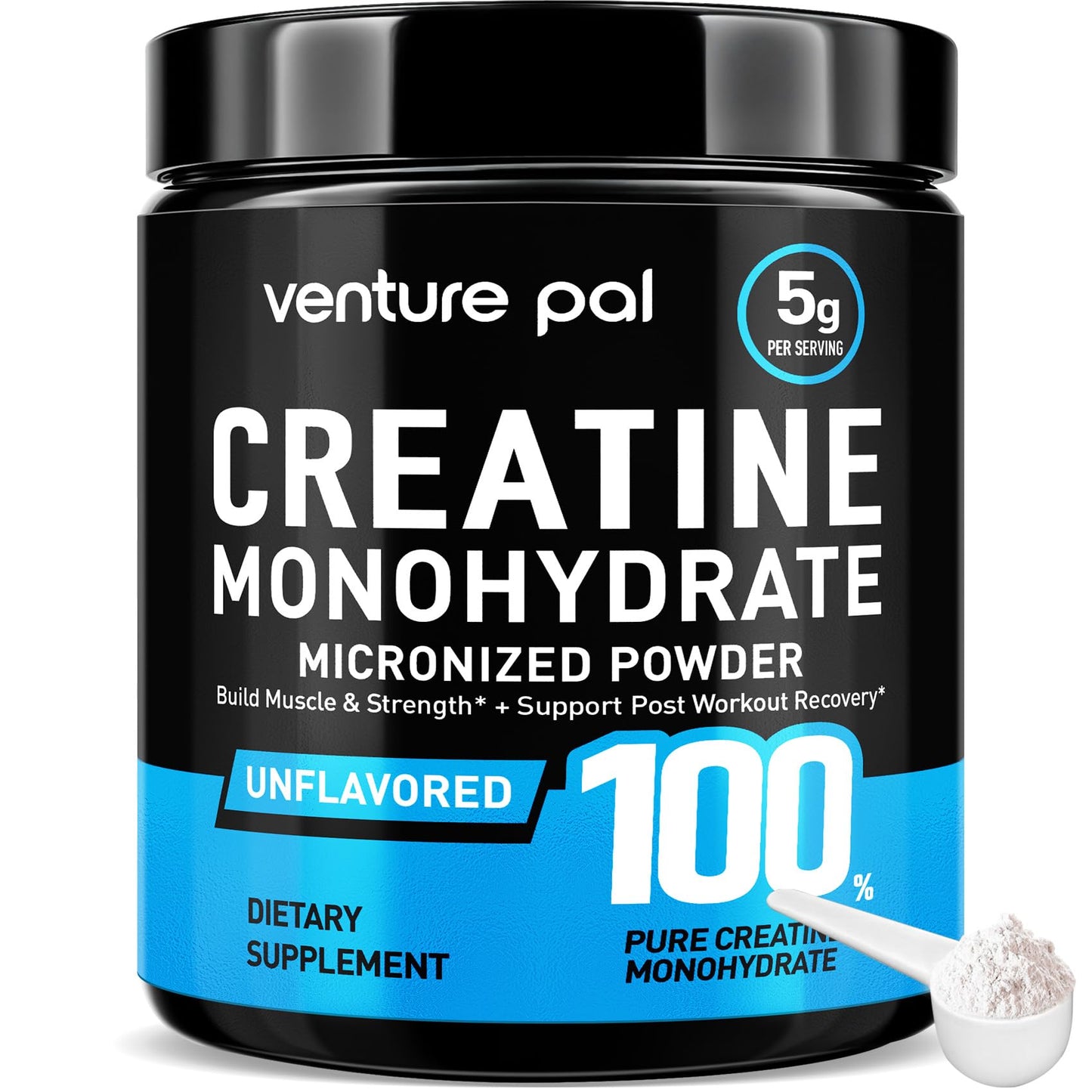 Venture Pal Micronized Creatine Monohydrate – Pure Unflavored Powder
