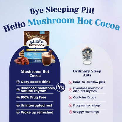 Venture Pal Mushroom Cocoa Powder with Melatonin 3mg – Sleep Support