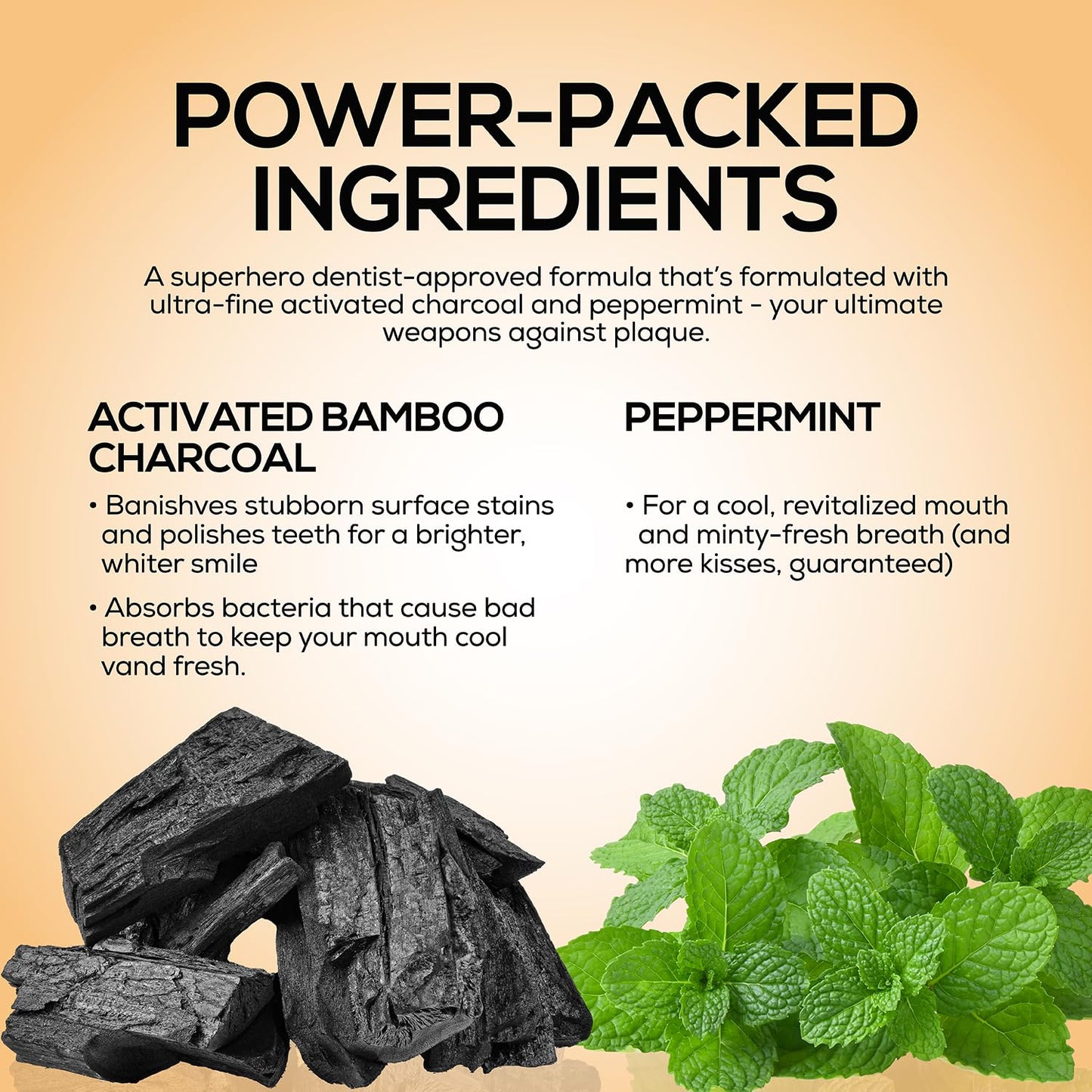 Venus Visage Activated Charcoal Toothpaste – 3 Pack (Peppermint)