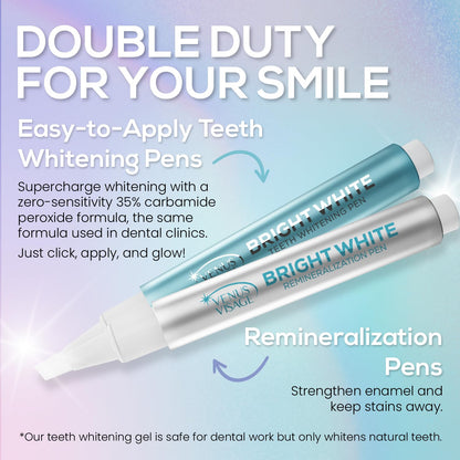 Venus Visage Teeth Whitening Kit with LED Light – 16-Min Non-Sensitive Whitening