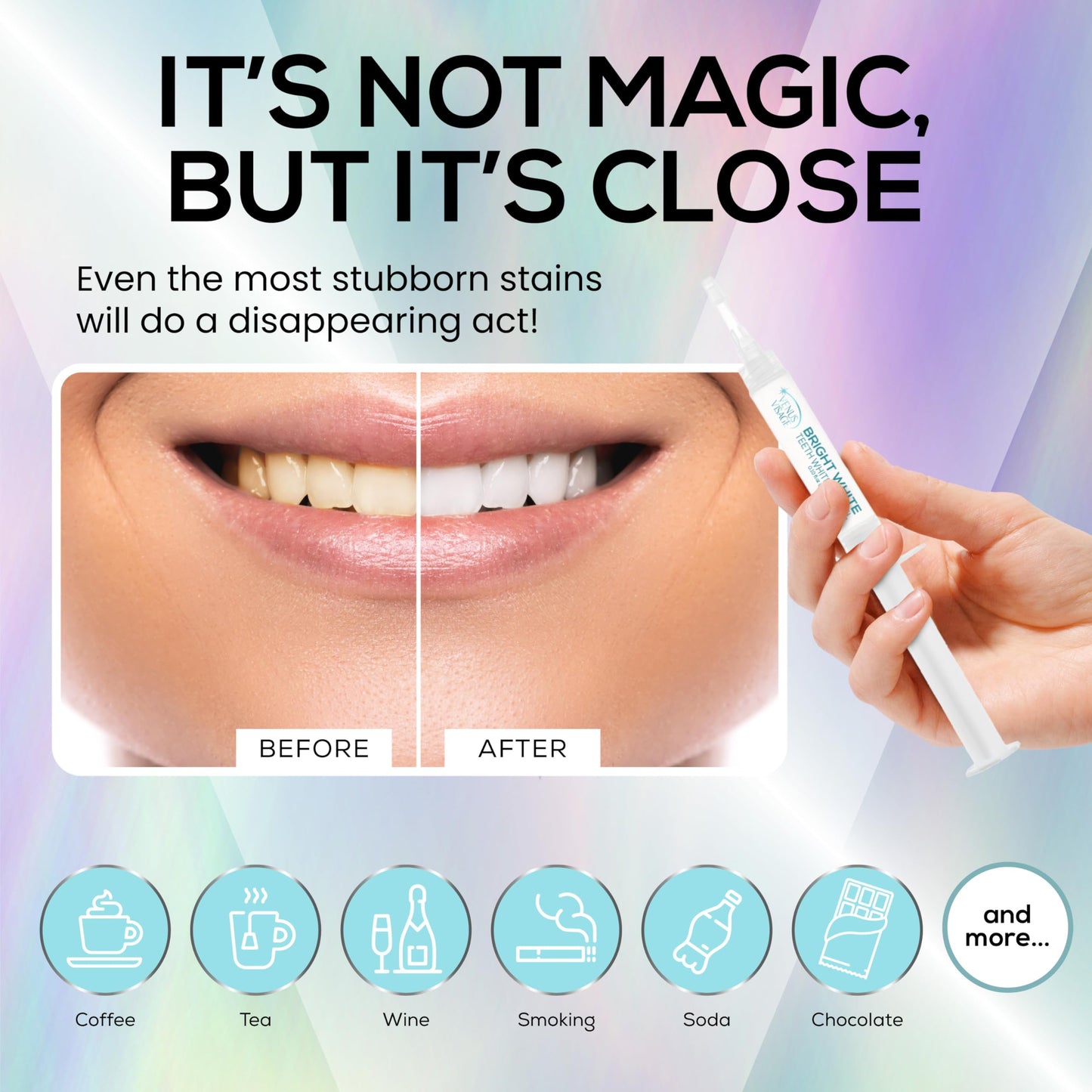 Venus Visage Teeth Whitening Gel Refill Kit (8 Pack) - 35% Carbamide Peroxide