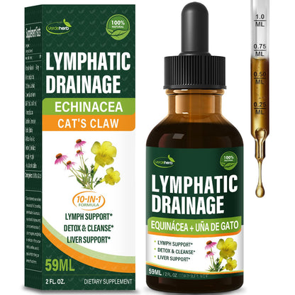 Verdeherb Cleavers Lymphatic Drainage Drops – Lymph Detox & Immune Support (2oz)